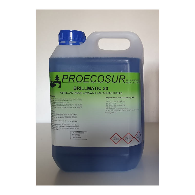 Abrillantador lavavajillas aguas duras Brillomatic